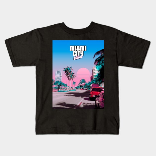 Miami City (GTA: VC) Kids T-Shirt by Yagedan